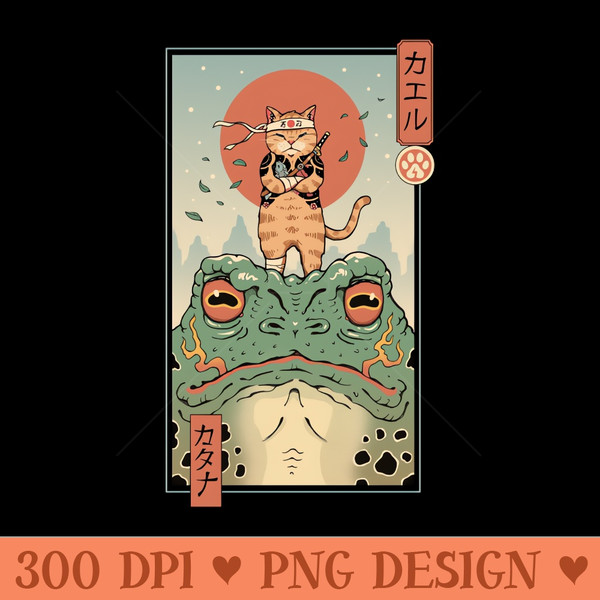 Catana and the Big Frog - PNG Designs - Popularity