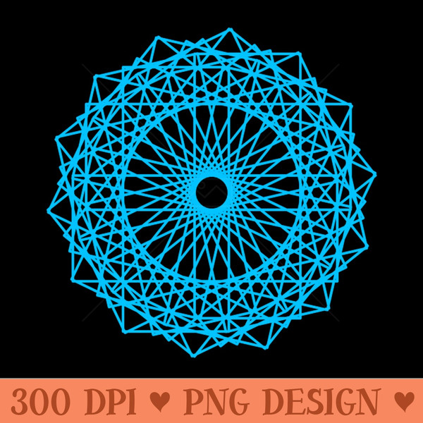 Modern circular geometric pattern - PNG Downloadable Art - Variety