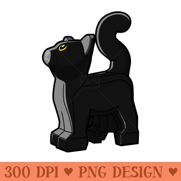 LEGO Cat Black - High Quality PNG - Good Value