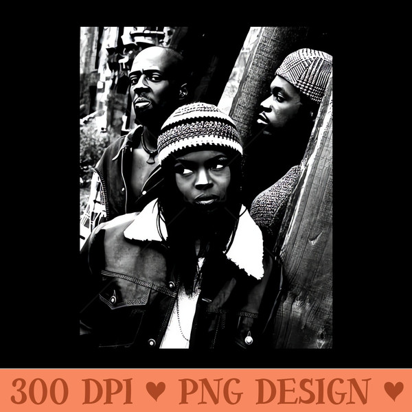 Lauryn Hill Fugees The Famous Vintage Retro Rock Rap Hiphop - PNG Downloadable Art - Customer Support