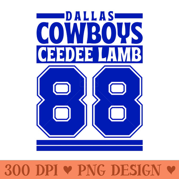 Dallas Cowboys CeeDee Lamb 88 Edition - PNG Download Pack - Good Value