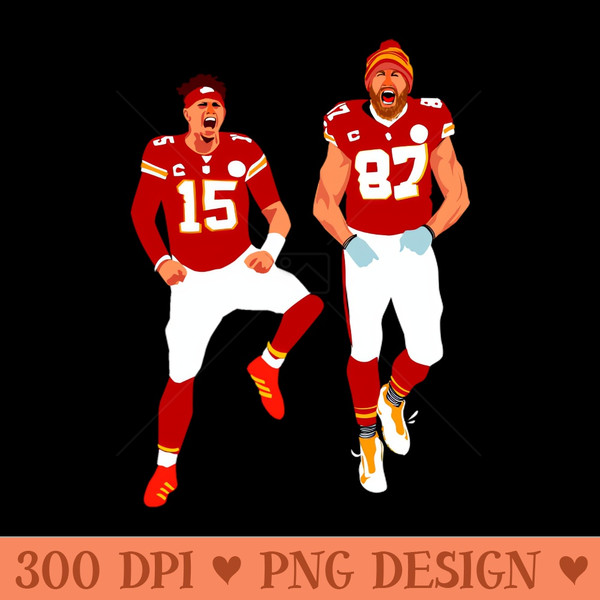 Patrick mahomes 15 x Travis KELCE - Free PNG Downloads - High Quality 300 DPI