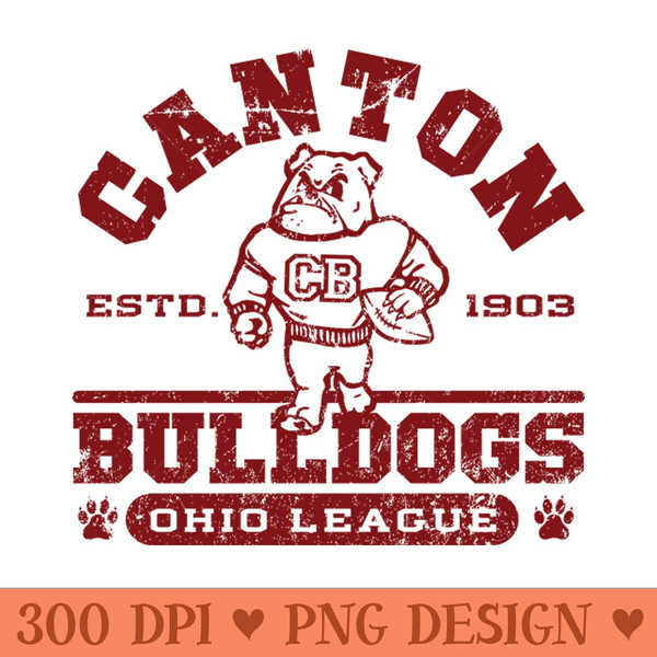Canton Bulldogs Football - PNG Design Downloads - Unique