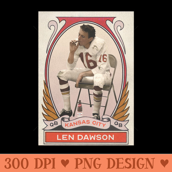 Len Dawson Vintage Football Card - PNG Graphics - Latest Updates
