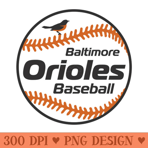 Orioles 80s Retro Ball - PNG Clipart - Variety