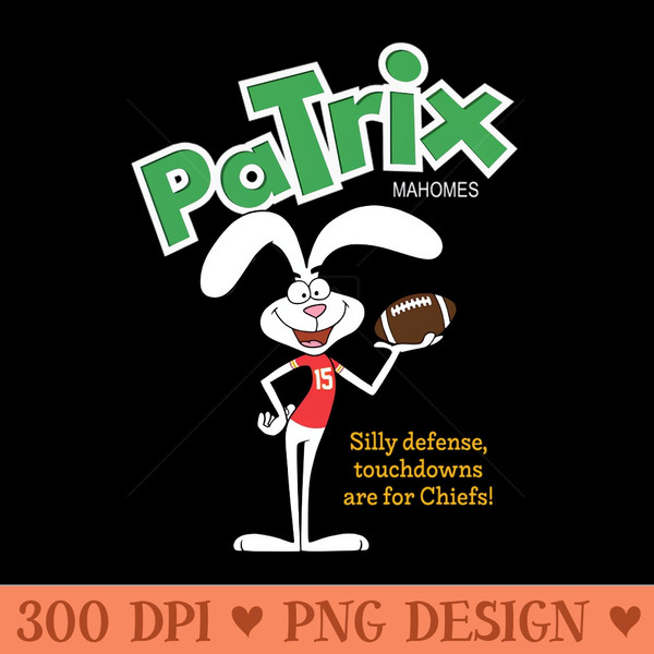 PaTRIX Mahomes Chiefs Cereal - Digital PNG Files - Professional Design