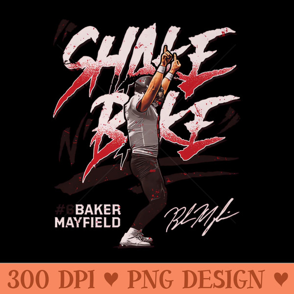 Baker Mayfield Tampa Bay Shake N Bake - Sublimation PNG - Professional Design