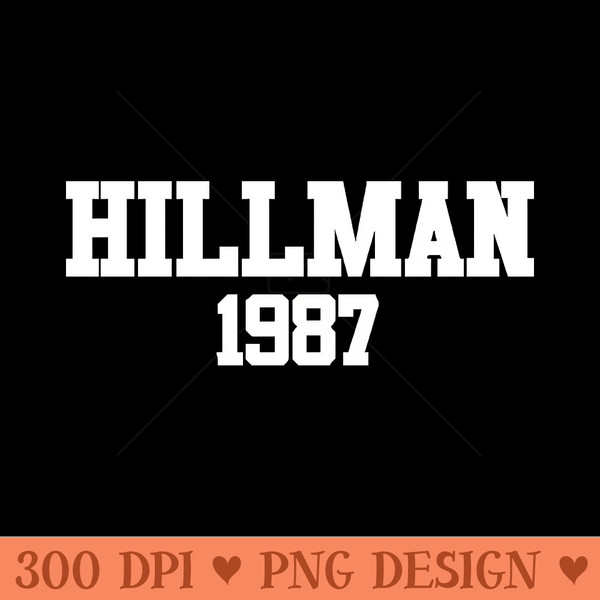 Hillman 1987 - PNG Artwork - Unique