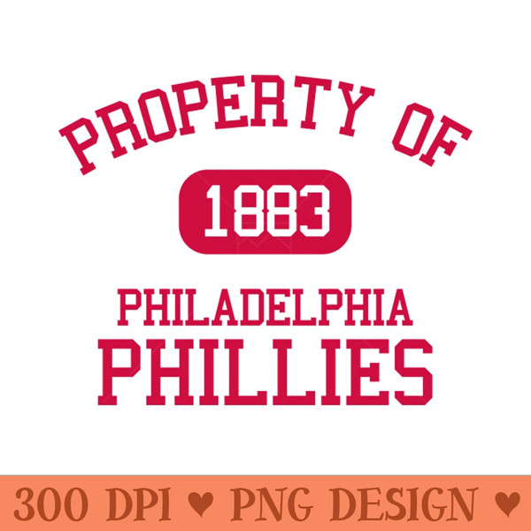 Property of Philadelphia Phillies - PNG Download - Customer Support