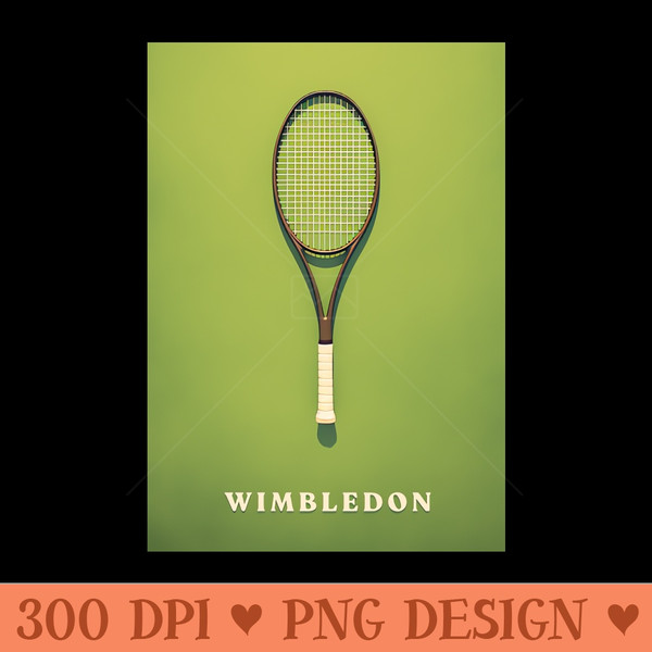 WIMBLEDON  Retro Vintage Style - PNG File Download - Good Value