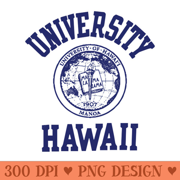 80s Vintage university Hawaii apparel - PNG Download - Variety