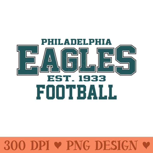 Vintage PLDP Eagles Football - PNG Artwork - Popularity
