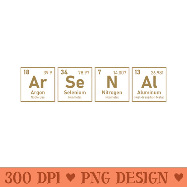 Periodic table Arsenal - PNG Illustrations - Latest Updates