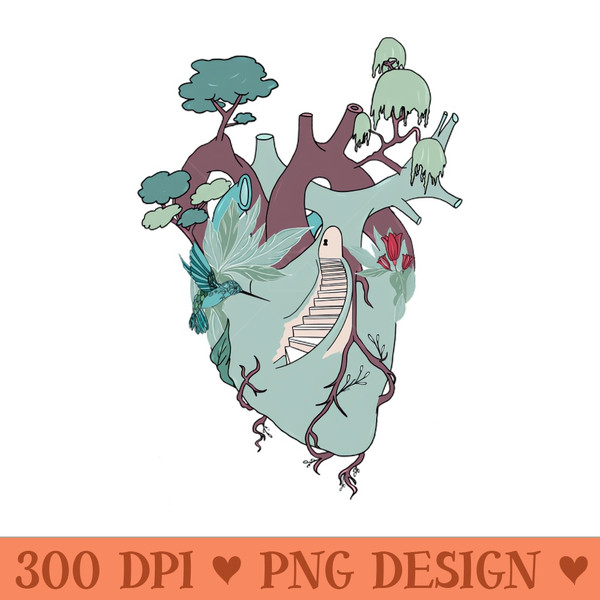 Anatomy heart art - High-Quality PNG Download - Professional Design