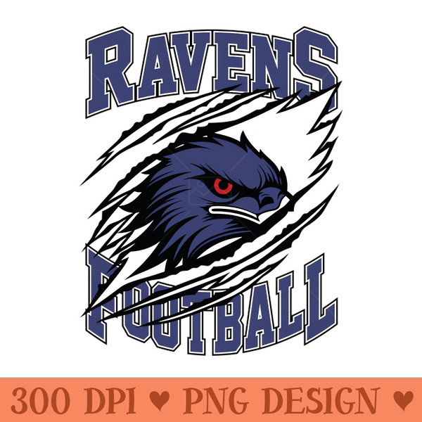 BLTM Ravens Football - Sublimation PNG Designs - Variety
