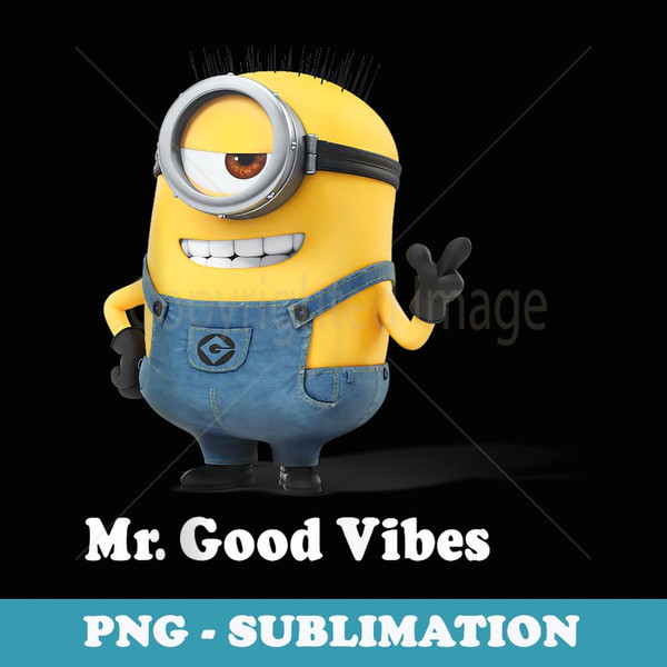 Despicable Me Minions Mr. Good Vibes Portrait - Exclusive Sublimation Digital File