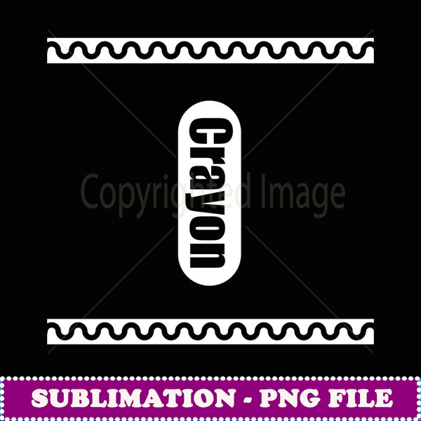 Pick Any Color Crayon Box Halloween Costume Couple & Group - Instant PNG Sublimation Download