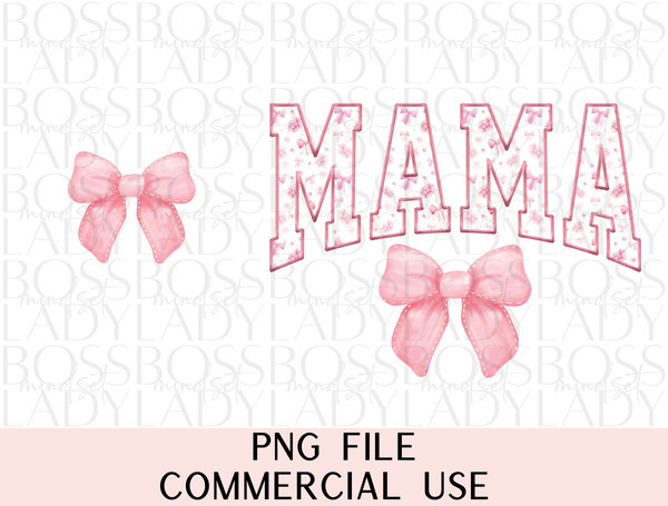 Coquette Mama Soft Girl Preppy Trendy Graphic PNG Sublimation Faux Hat Patch Design Instant Downloadable Digital File.jpg