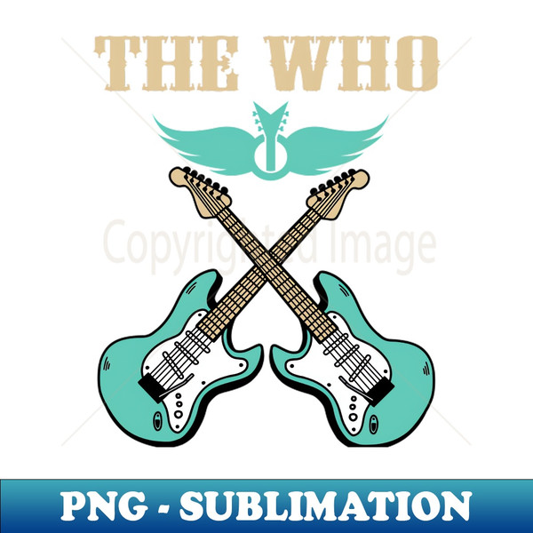 THE WHO BAND - High-Quality PNG Sublimation Download
