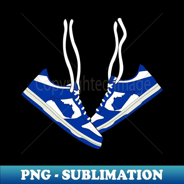 Kentucky Vintage Basketball Shoes - Retro PNG Sublimation Digital Download