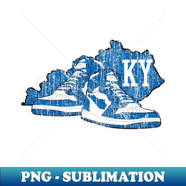 Kentucky Vintage Basketball Shoes - Premium PNG Sublimation File