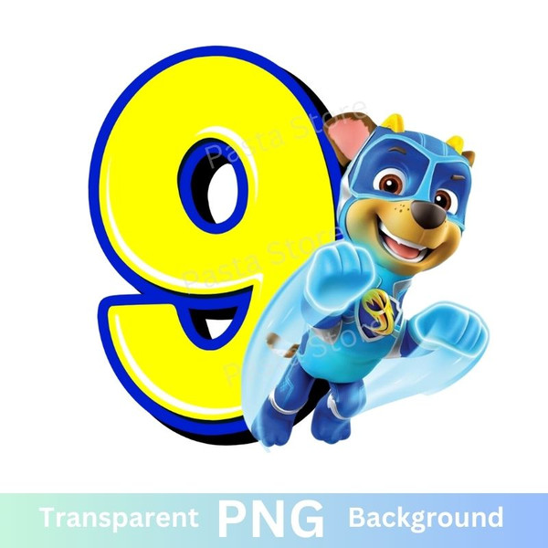 Paw Patrol Chase 9th Birthday Nine PNG.jpg