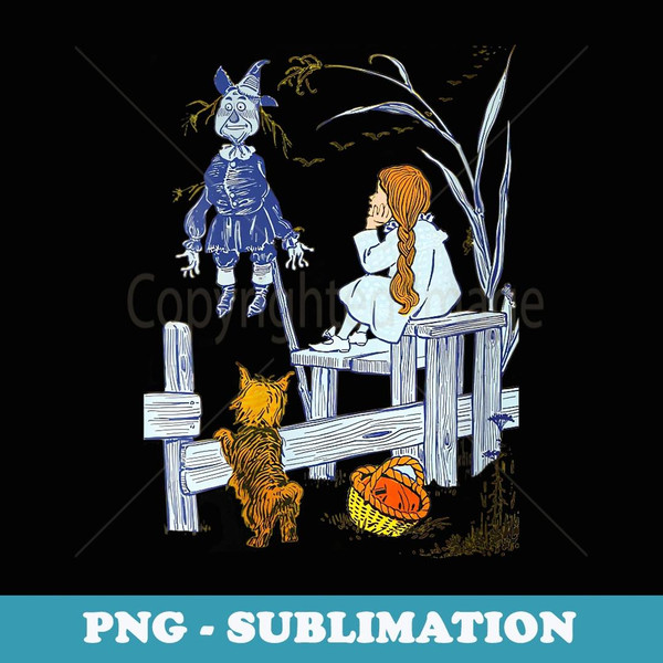 s Land of Oz s Classic Scarecrow Toto Wizard of Oz Dorothy - Exclusive Sublimation Digital File