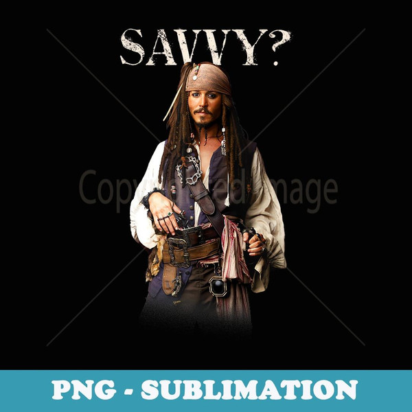 Disney Pirates of the Caribbean Captain Jack Savvy - Trendy Sublimation Digital Download