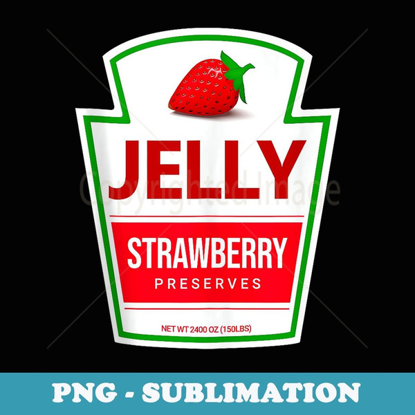 Lazy Costume s Strawberry Jelly Jar for Halloween - Exclusive Sublimation Digital File
