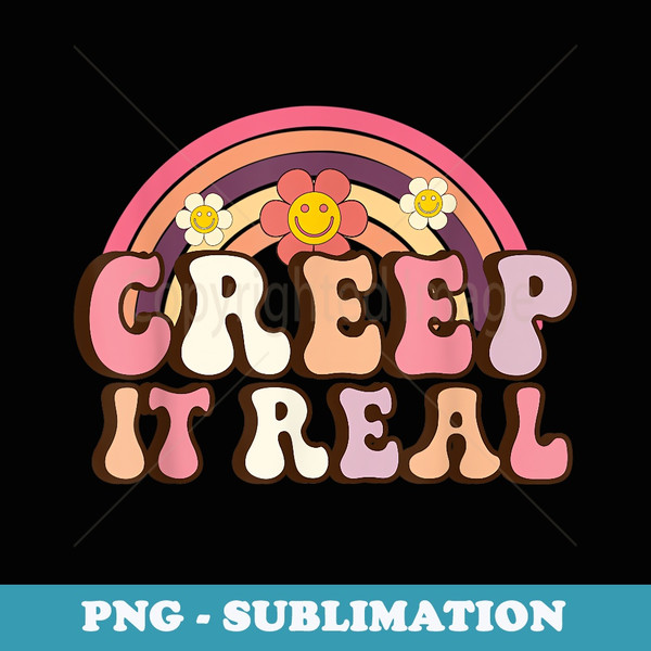 Vintage Creep It Real Halloween  Boys Girls - Vintage Sublimation PNG Download