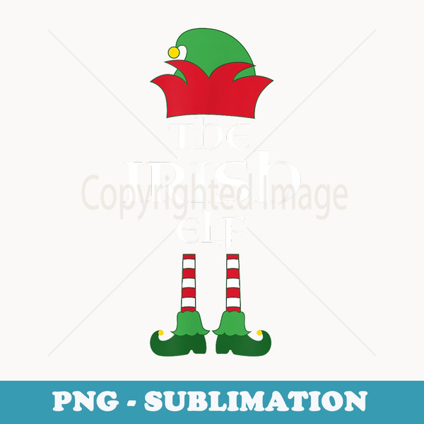 The Irish Elf - Shamrock XMAS Ireland Christmas - Special Edition Sublimation PNG File