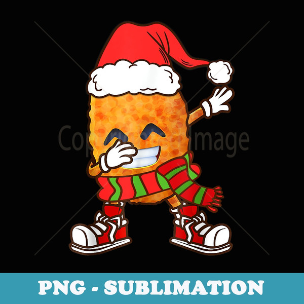 Dabbing Chicken Nuggets Christmas Boys Men Dab Xmas - PNG Transparent Sublimation File