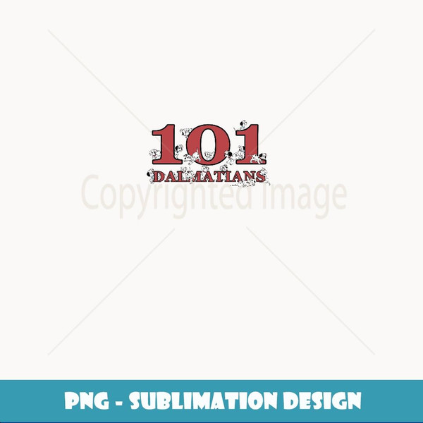 Disney 101 Dalmatians Puppy Logo - Unique Sublimation PNG Download