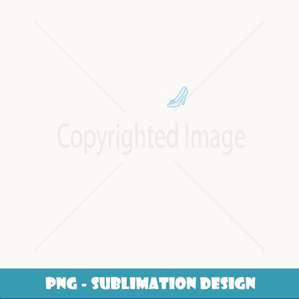 Disney Cinderella Glass Slipper Sparkle Pocket - Modern Sublimation PNG File