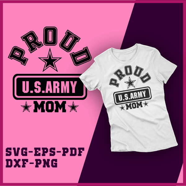 Proud MOM SVG, EPS, PDF, PNG - US Army Bundle - People never meet their hero - gift Military Bundle Soldier mom mommy
