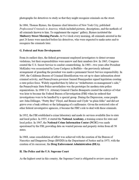 Solution Manual For Criminal Investigation 13th Edition By Charles Swanson, Robert W Taylor, Leonard Territo, Bryanna Fox, Neil Chamelin Chapter 1-22-1-10_page-