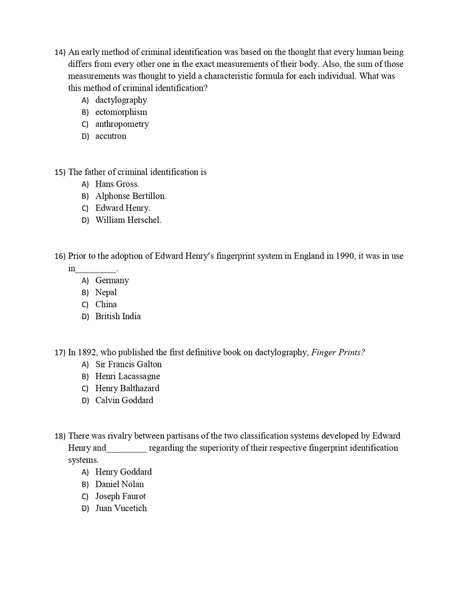 Test Bank For Criminal Investigation 13th Edition By Charles Swanson, Robert W Taylor, Leonard Territo, Bryanna Fox, Neil Chamelin Chapter 1-22-1-10_page-0004.j