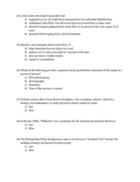 Test Bank For Criminal Investigation 13th Edition By Charles Swanson, Robert W Taylor, Leonard Territo, Bryanna Fox, Neil Chamelin Chapter 1-22-1-10_page-0006.j