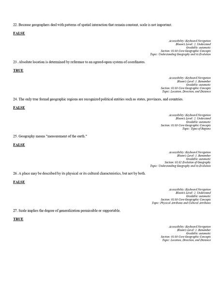 Test Bank For Introduction to Geography 16th Edition By Mark Bjelland, David H. Kaplan, Jon Malinowski Chapter 1-13-1-10_page-0006.jpg