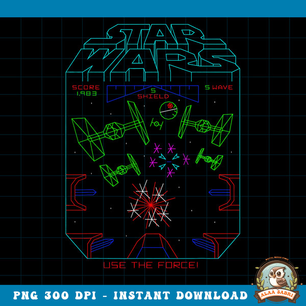 Star Wars Space Fight Vintage Arcade Graphic PNG Download PNG Download copy.jpg