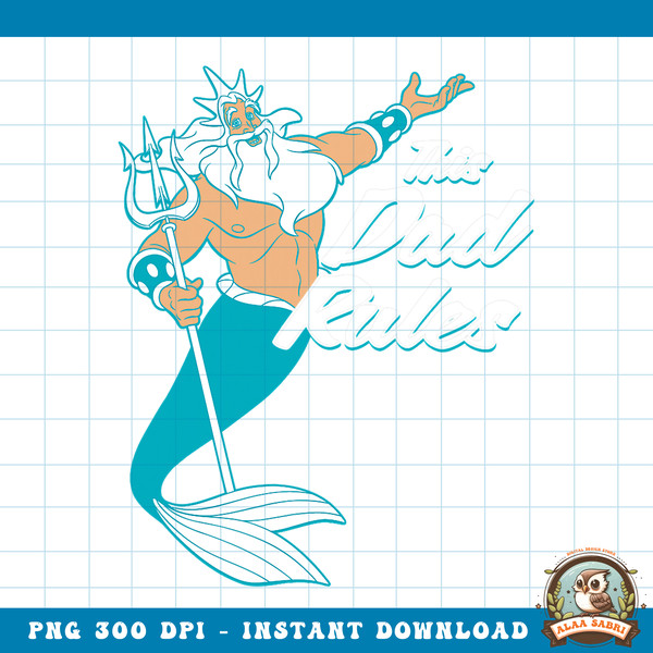 Disney The Little Mermaid King Triton Dad Men_s png, digital download, instant .jpg