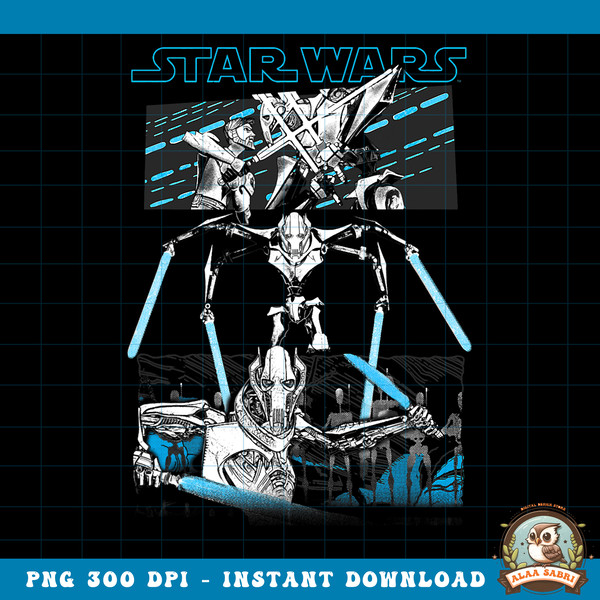 Star Wars General Grievous Lightsaber Panels png, digital download, instant .jpg