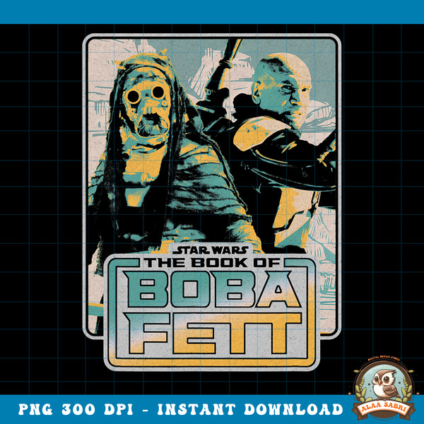 Star Wars The Book Of Boba Fett Tusken Raider Retro Style PNG Download .jpg