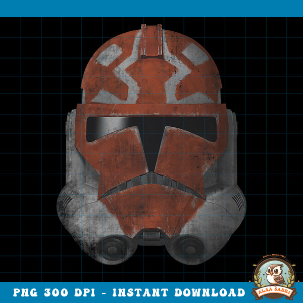 Star Wars The Clone Wars 332nd Ahsoka Trooper Distressed PNG Download .jpg