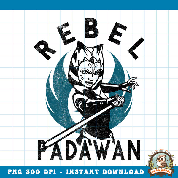 Star Wars The Clone Wars Ahsoka Rebel Padawan Premium PNG Download .jpg
