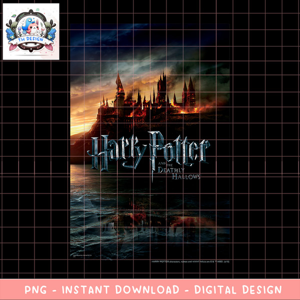 Harry Potter And The Deathly Hallows Hogwarts Poster PNG Download copy.png