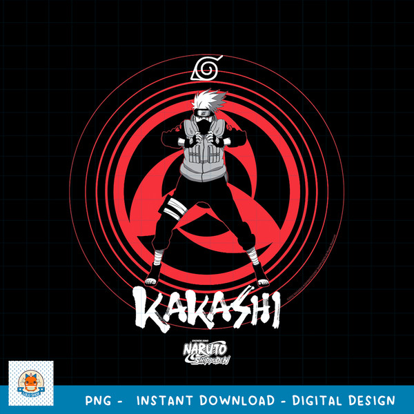 Naruto Shippuden Kakashi Sharingan Eye Symbol png, digital download .jpg