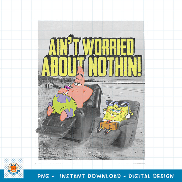 Spongebob SquarePants _ Patrick Ain_t Worried png, digital download .jpg