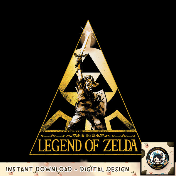 Nintendo Zelda The Legend Tri-Force Graphic png, digital download, instant png, digital download, instant .jpg