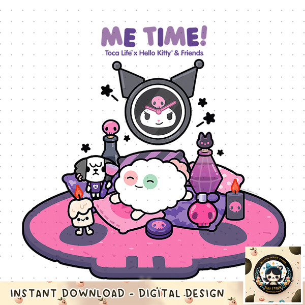 Toca Life x Hello Kitty _ Friends ME TIME! png, digital download, instant .jpg